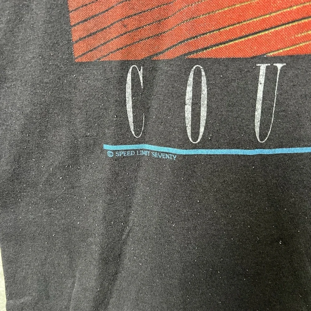 Vintage 90s Lamborghini Countach Black T-Shirt Men's Size L Speed Limit 70 SSI
